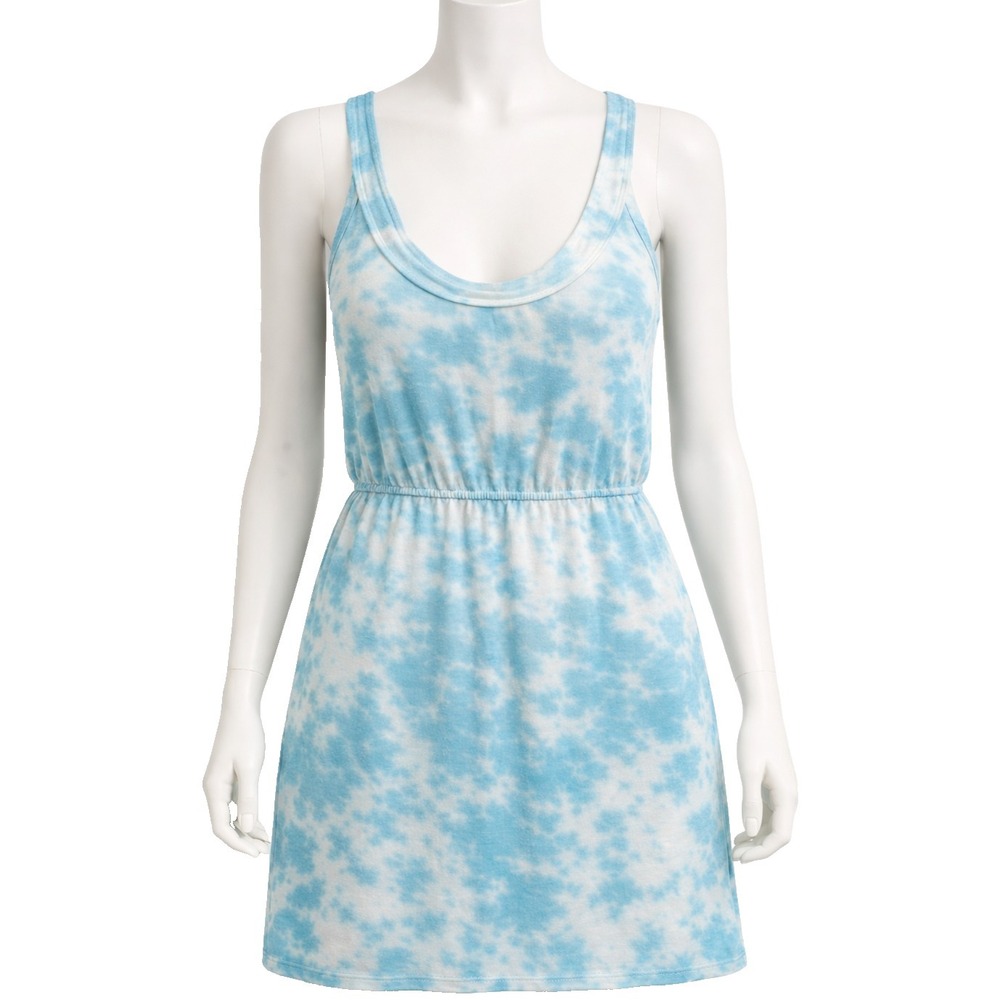 Spiritual Gangster Day Off Tank Dress Womens Medium Blue Tie Dye Beach NWT